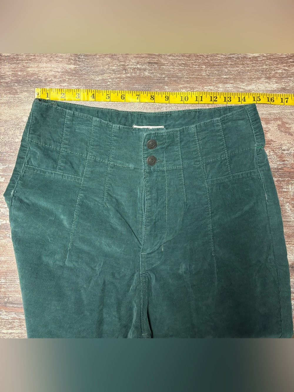 We The Free Dark Teal Flare Wide Leg Jeans - Picture 4 of 10